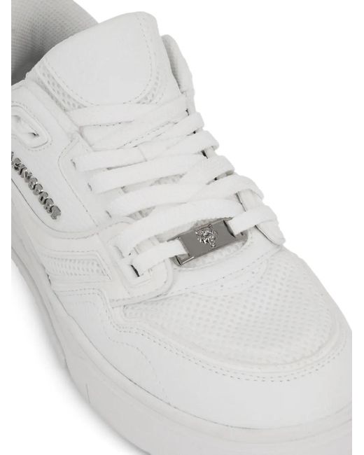 Philipp Plein White Apollo-1 Lace-Up Sneakers