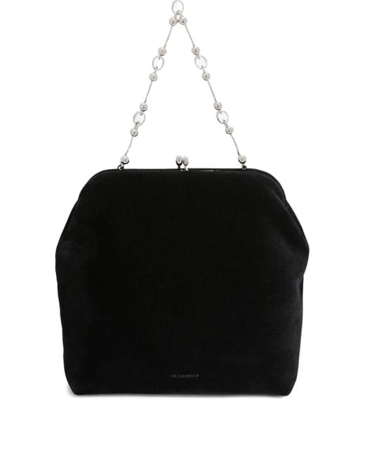 Jil Sander Black Small Goji Tote Bag