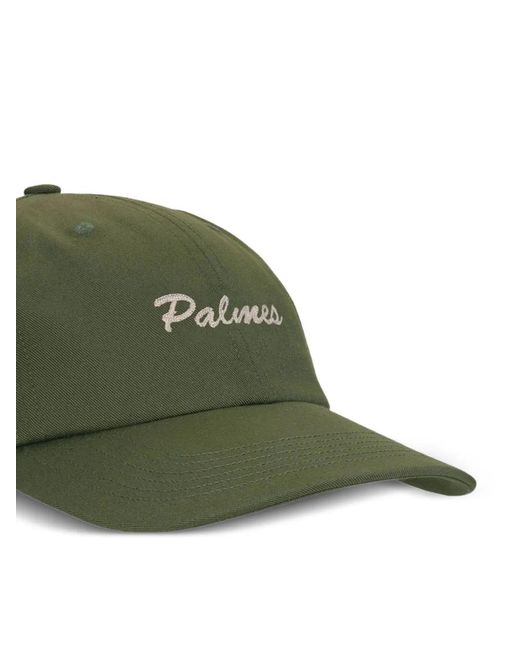 Palmes Green Logo 6 Panel Cap for men
