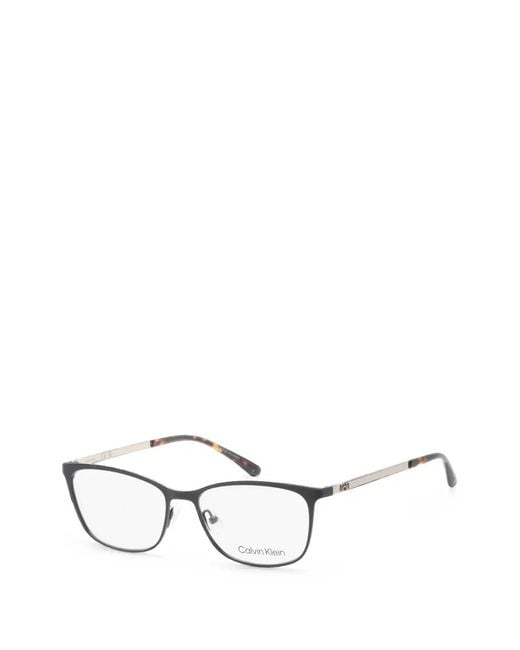 Calvin Klein White Square-Frame Glasses