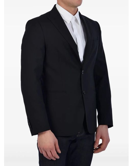 Tonello Blue Single-Breasted Wool Blazer for men