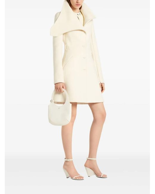 Courreges White Holy Half-Moon Handbag