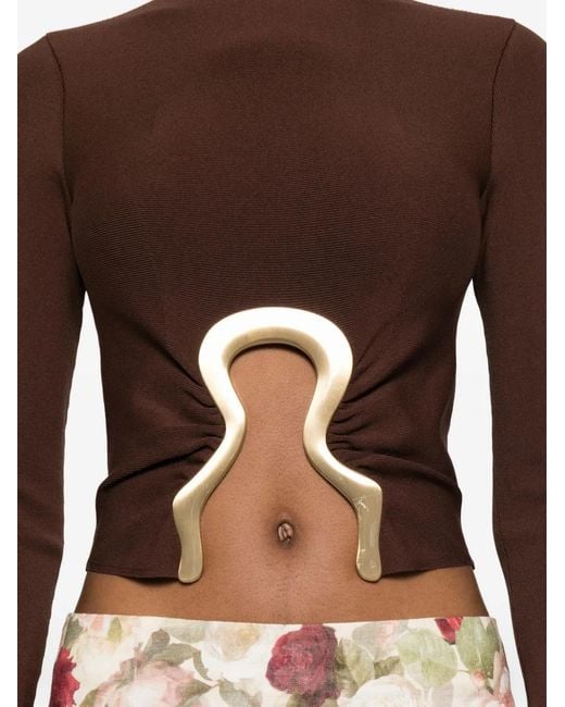 Cult Gaia Brown Tops