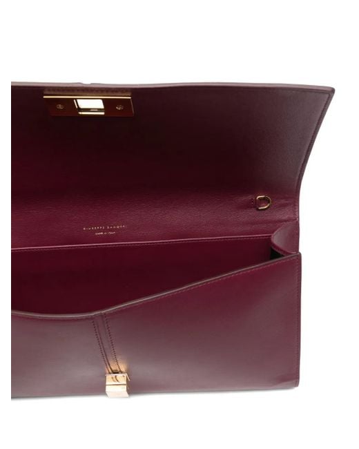 Giuseppe Zanotti Leren Clutch in het Purple