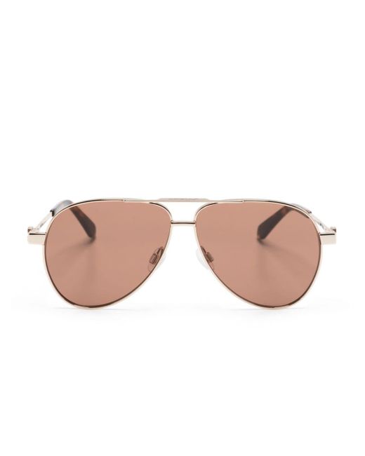 Off-White c/o Virgil Abloh Pink Ruston Pilot-frame Sunglasses for men