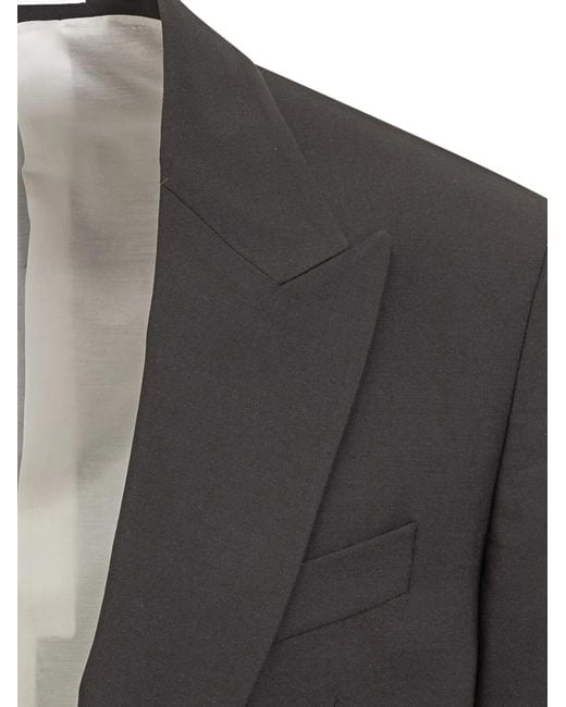 Cellar Door Gray Single-Breasted Jacket for men