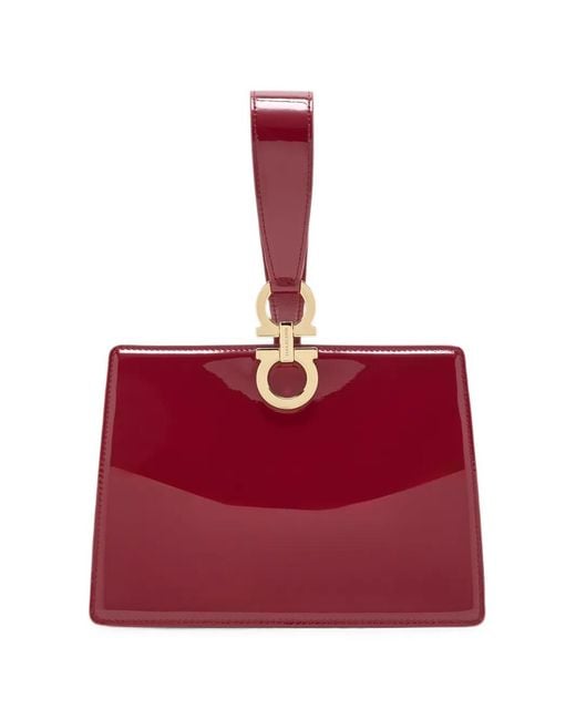 Ferragamo Red Mini Clutch