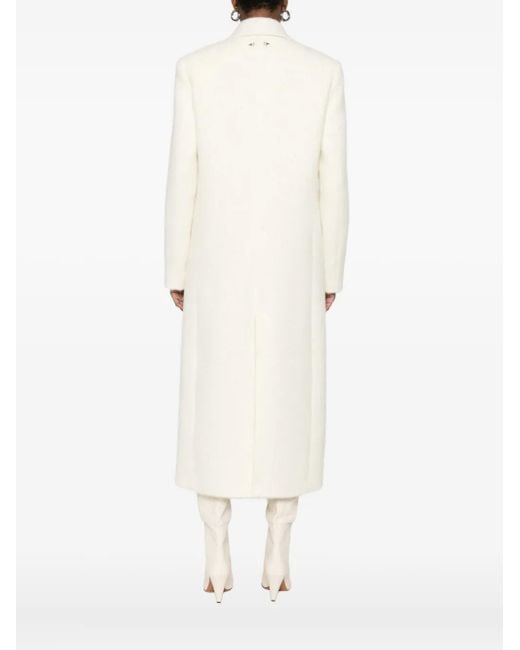 Patrizia Pepe ピークドラペル コート White