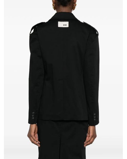 THE M.. Black Brigida Button Jacket