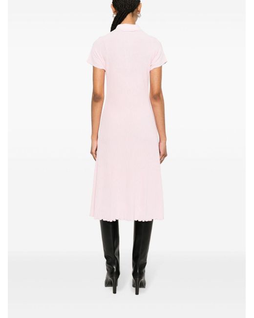 Burberry Pink Geripptes Kleid