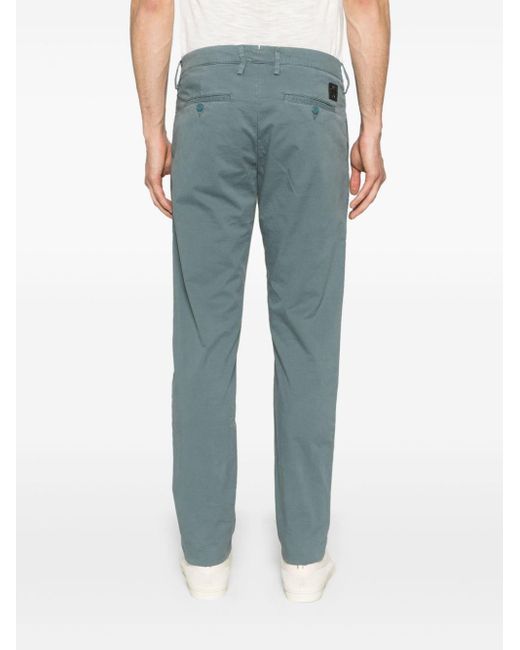Jacob Cohen Blue Bobby Mid-rise Chinos for men