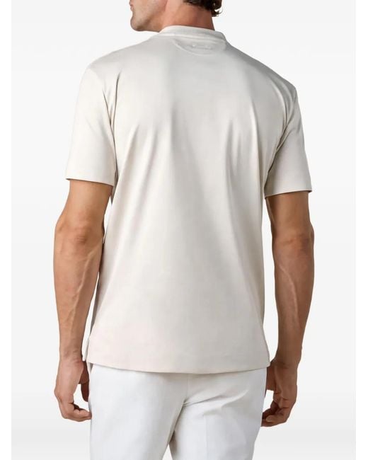 Aurélien White Logo-Embroidered T-Shirt