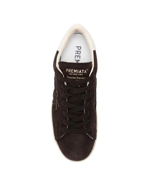 Premiata Brown Steven-D Suede Sneakers