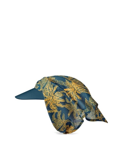 Eres Blue Carlotta Tropical-Print Visor