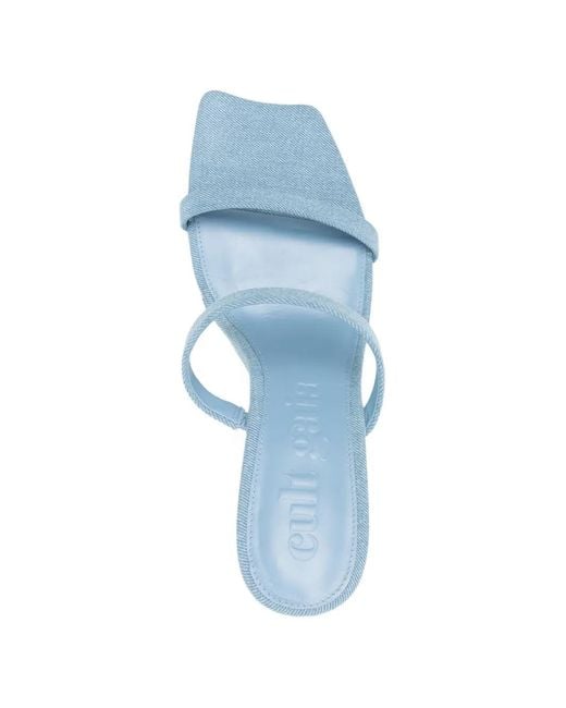 Cult Gaia Blue Raven Strap Sandals