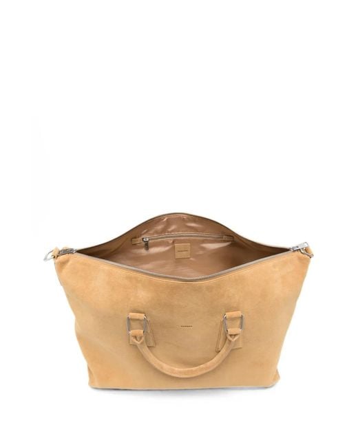 Sandro Natural Zip-Up Suede Holdall for men