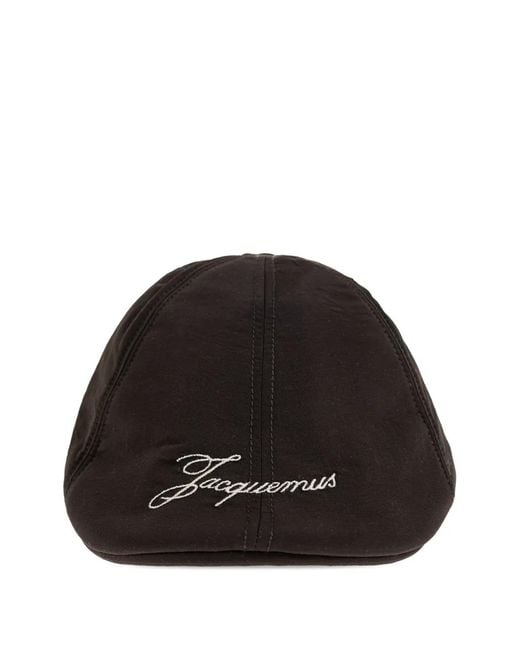 Cappello Con Logo di Jacquemus in Black da Uomo