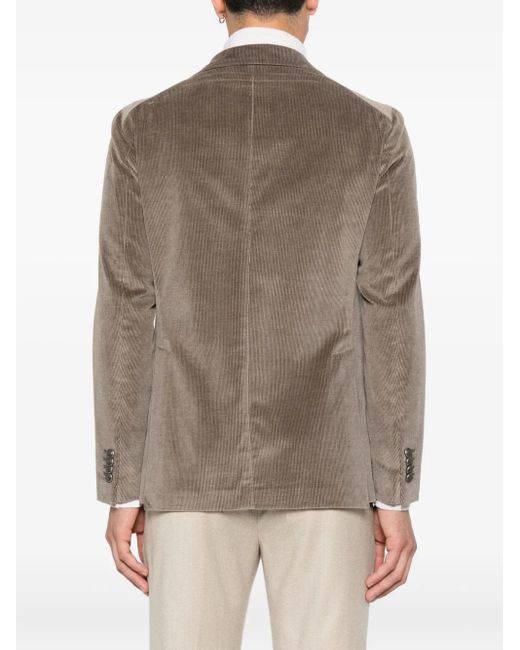 Tagliatore Ribfluwelen Blazer Met Enkele Rij Knopen in het Brown voor heren