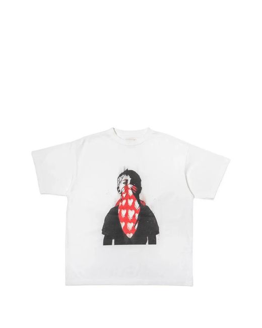Emotionally Unavailable White Graphic-Print T-Shirt for men