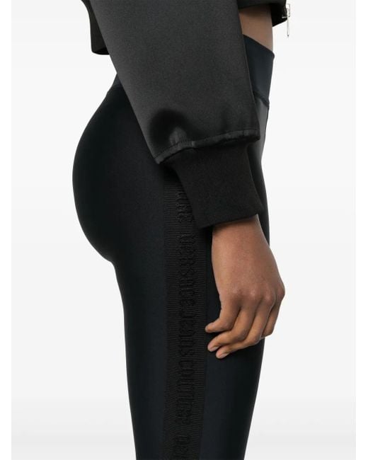 Versace Jeans Couture ロゴトリム レギンス Black