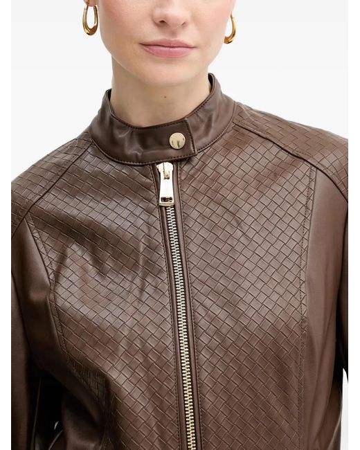 Guess Brown Claudine Zip-Up Jacket