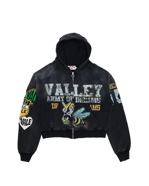 メンズ VALE FOREVER ジップアップ パーカー ブラック | Lyst