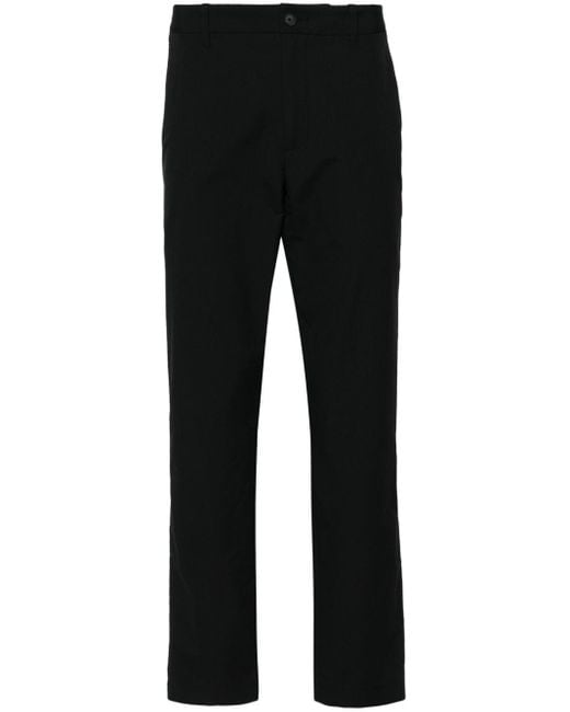 Vince Black Mid-rise Tapered Chinos for men