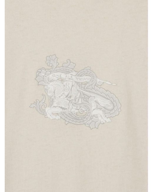 Burberry White Paisley Ekd T-Shirt for men