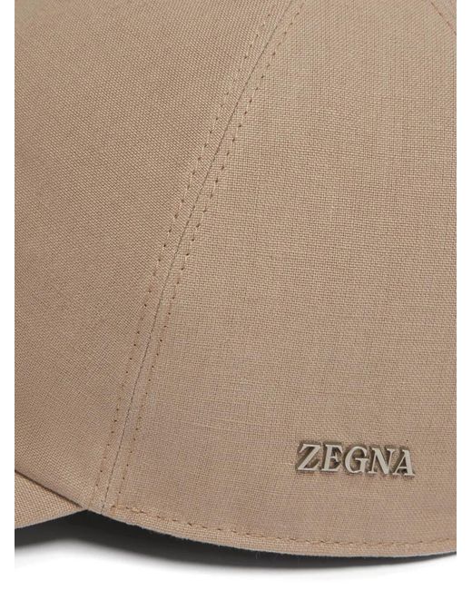Zegna Natural Oasi Lino Baseball Cap for men