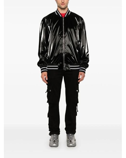 McQueen Black Bomber Jackets for men
