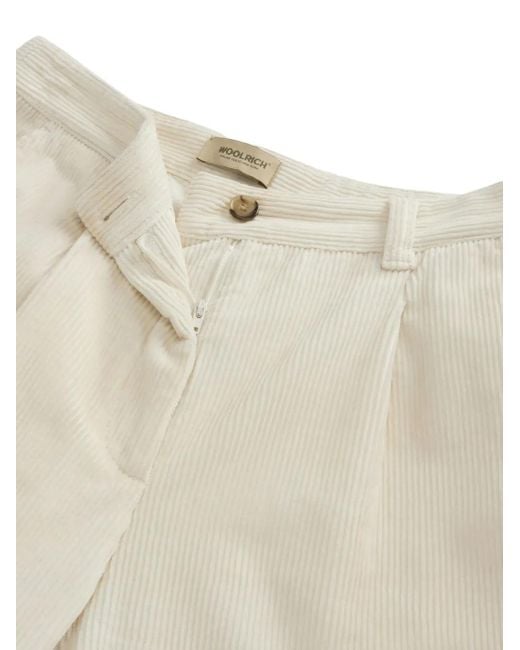 Woolrich White Corduroy Trousers