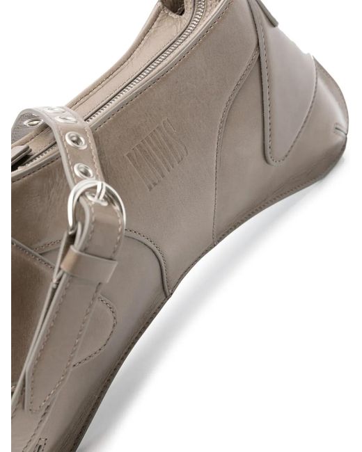 KNWLS Gray Razr Leather Tote Bag