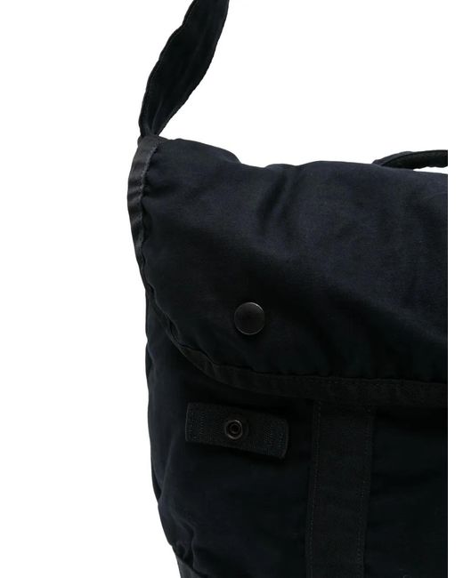 Porter-Yoshida and Co Black Decorative-Studs Shoulder Bag for men