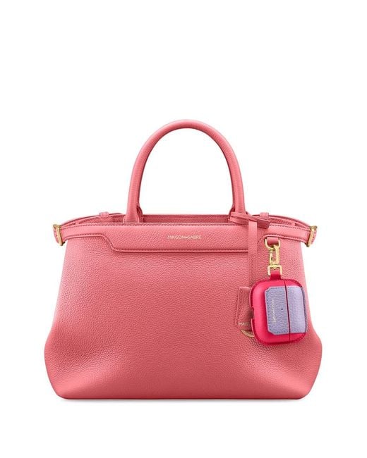 Maison De Sabre Pink Leather Airpods Pro 3 Keyring Case