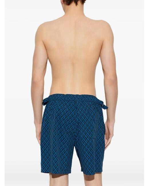 Bañador Estampado Moose Knuckles de hombre de color Blue