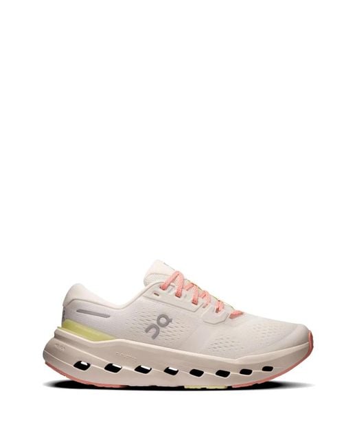 On Shoes White Cloudrunner Mesh Sneakers