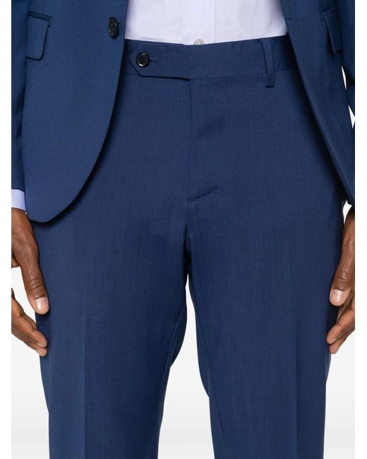 Luigi Bianchi Blue Single-Breasted Suit for men