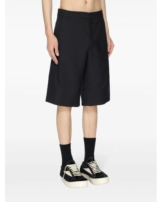GR10K Blue Wool Tailored Shorts for men