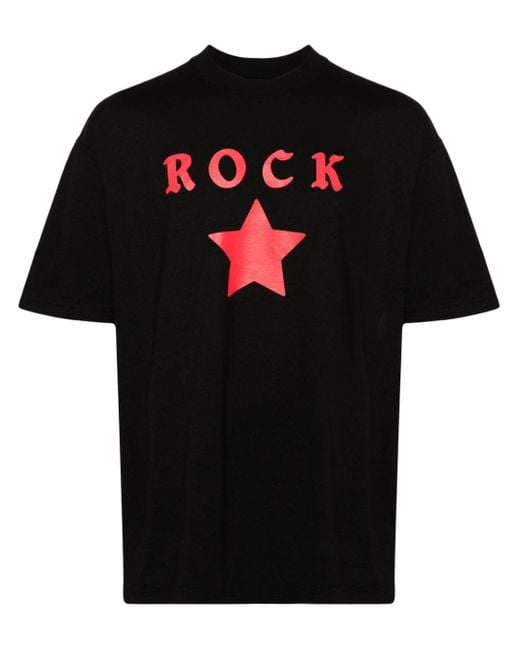 Camiseta Rockstar Pleasures de hombre de color Black