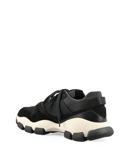Prada Black Sneakers Mit Logo-Patch