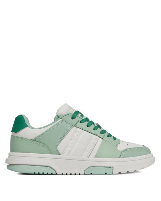 Tommy Hilfiger Green Fine Cleat Skater Basketball Sneakers
