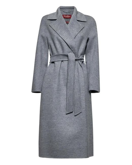 Cappotto Con Cintura di Max Mara in Gray