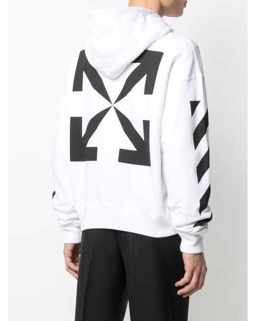 Off White c o Virgil Abloh Hoodie Met Print in het Wit voor heren