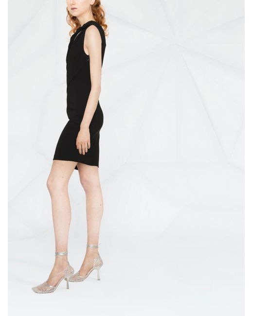 Givenchy Black One-shoulder Cut-out Mini Dress