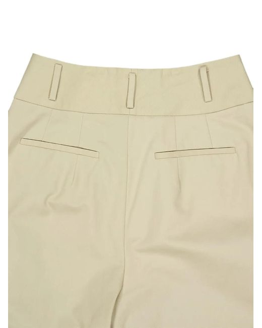 Altuzarra White Wilson Pleated Trousers