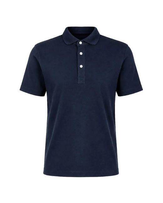 Handvaerk Blue Jersey Polo Shirt for men