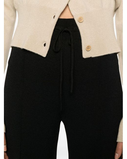 Pantalon droit à détails de coutures Ermanno Scervino en coloris Black