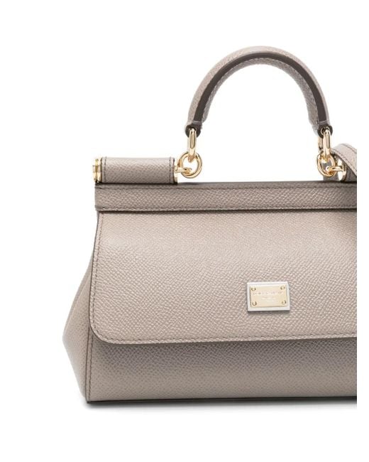 Dolce & Gabbana Gray Compact Sicily Tote Bag
