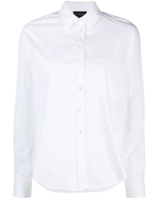 Emporio Armani White Cotton Shirt