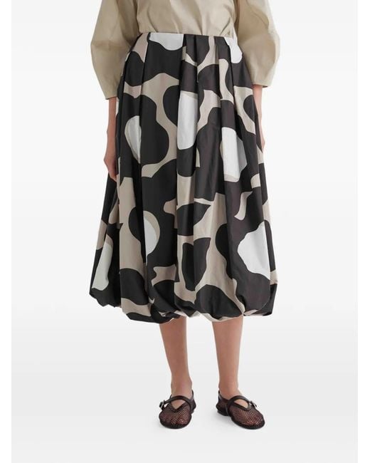 MEIMEIJ Black Moonbeani Plaeted Midi Skirt